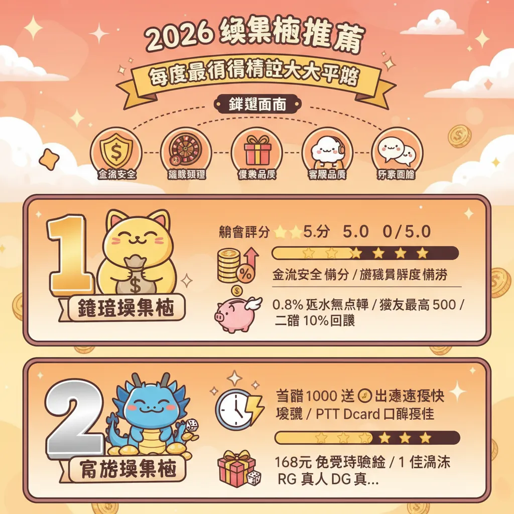 2026 年十大娛樂城評比一覽：安全、優惠、出金速度全比較