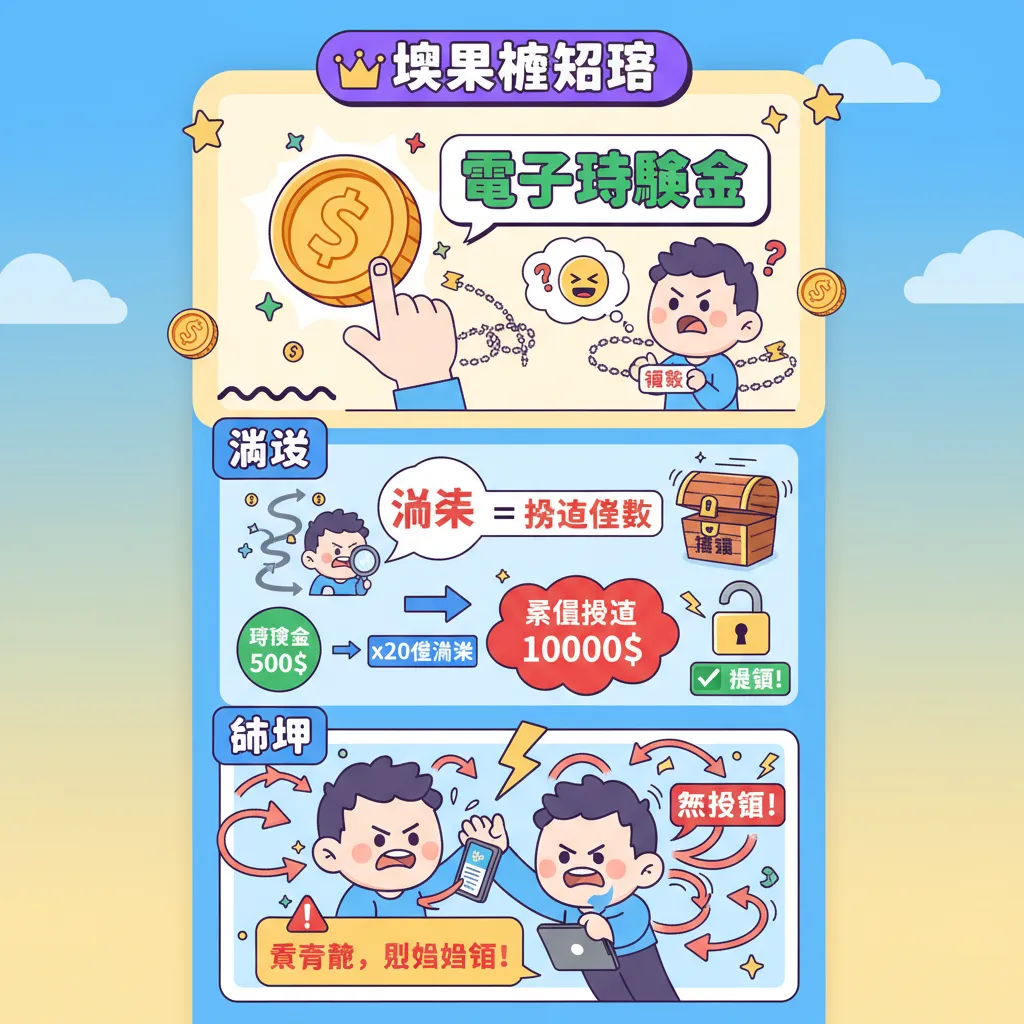 領取電子體驗金前，先搞懂這些流水與提領限制