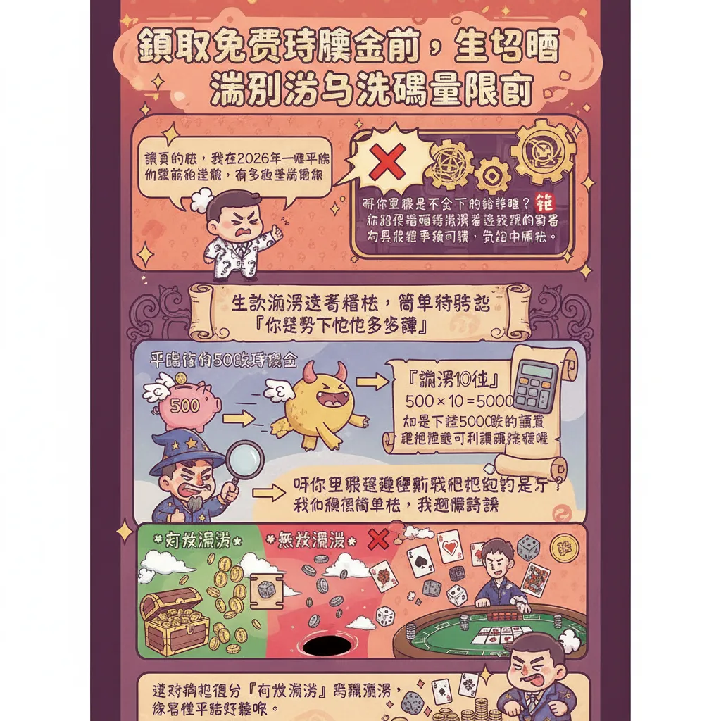 領取免費體驗金前，先搞懂流水與洗碼量限制