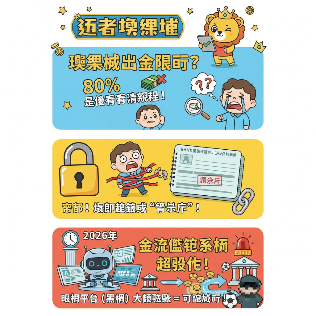 娛樂城出金限制多？小心帳戶被鎖變警示戶